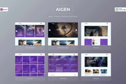 Aigen - Chatgpt and AI WordPress Blog Theme