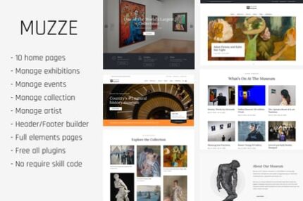 Muzze - Museum Art Gallery Exhibition WP Themes