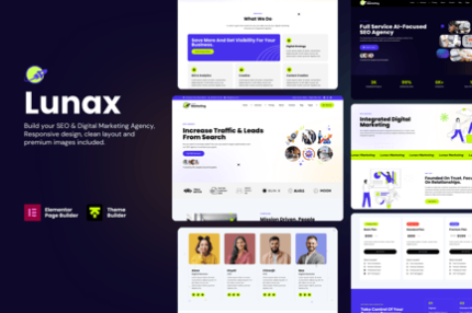 Lunax - Digital Marketing Agency WordPress Theme