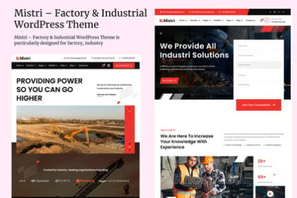 Mistri – Factory & Industrial WordPress Theme