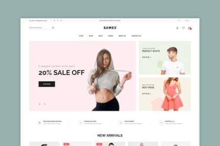 Samex - Clean, Minimal Shop WooCommerce WordPress