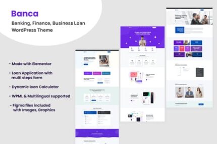 Banca - Banking, Business Loan WordPress Theme