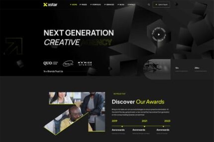 Xstar - Creative Agency & Portfolio WordPress Them