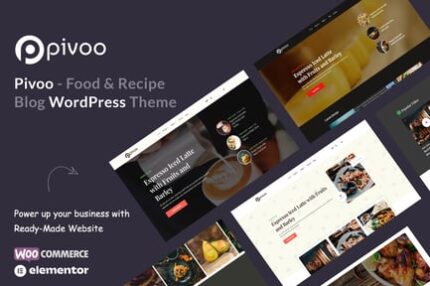 Pivoo - Food & Recipe Blog WordPress Theme