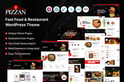 Pizzan - Fast Food and Restaurant WordPress Theme