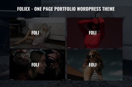 Foliex - One Page Portfolio WordPress Theme