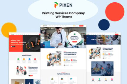 Pixeen - Printing Services Company WordPress Theme