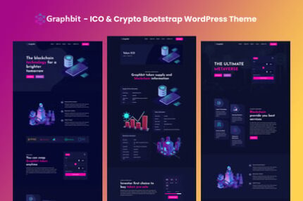 Graphbit - ICO & Crypto Bootstrap WordPress Theme