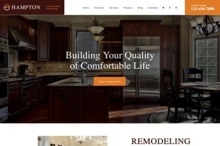 Hampton |Home Design and House Renovation WP Theme