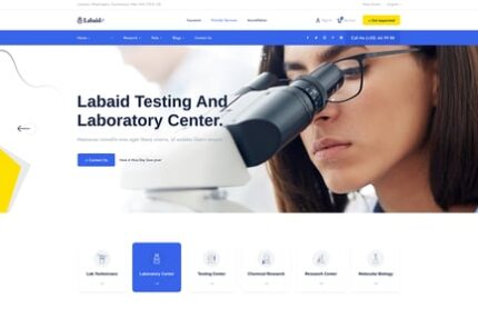 Labaid - Laboratory & Science Research WordPress T