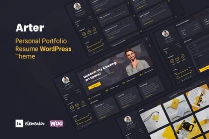 Arter - Personal Portfolio Resume WordPress Theme