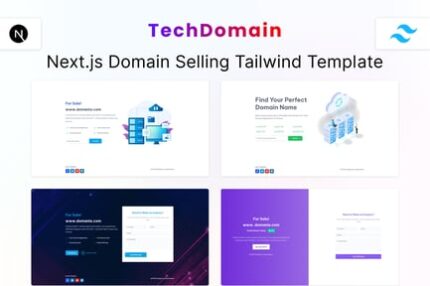 TechDomain - Next.js Tailwind Domain Template