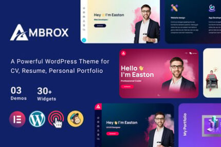 Ambrox - Personal Portfolio Resume Theme