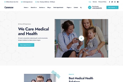 Carenow – Medical & Dentist WordPress Theme