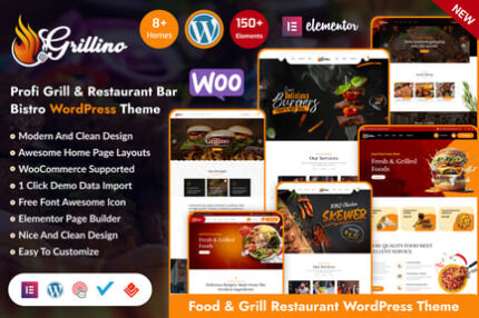 Grillino - Grill & Restaurant WordPress Theme