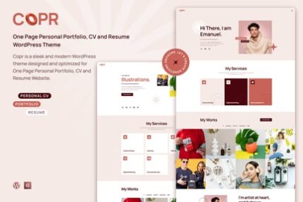 Copr - One Page WordPress Theme