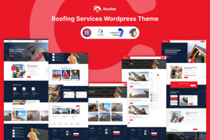 Rooftek - Roofing Services WordPress Theme