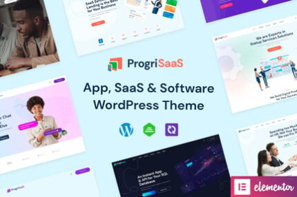 ProgriSaaS - Creative Landing Page WordPress Theme