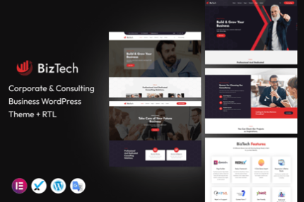 Biztech - Consulting Business WordPress Theme