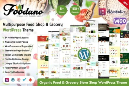 Foodano - Natural Food Shop WordPress Theme