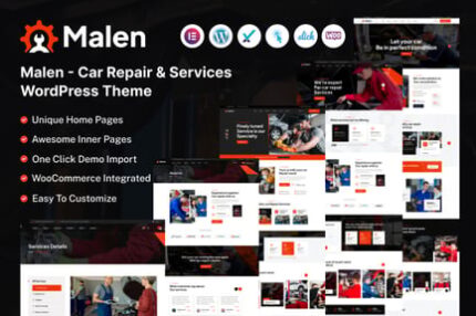 Malen - Car Service & Repair WordPress Theme