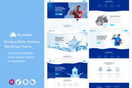 Acuasafe - Drinking Water Delivery WordPress Theme