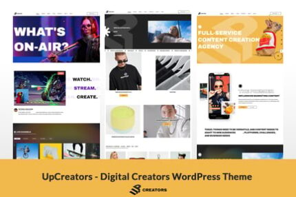 UpCreators - Digital Creators WordPress Theme