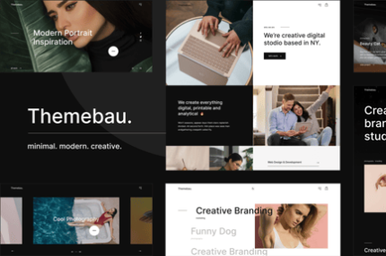 Themebau – Minimal Portfolio & Agency WordPress Th