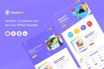 TechNut - IT Solutions and Services HTML5 Template