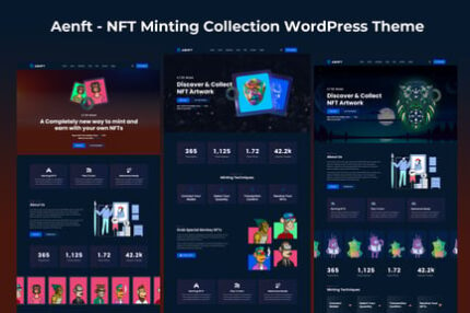 Aenft - NFT Minting Collection WordPress Theme