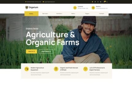 Orgarium - Agriculture & Organic WordPress Theme