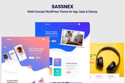 Sassnex - WordPress Theme for App, Saas & Startup