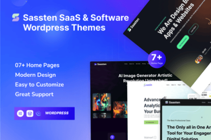 Saasten - SaaS & Software Landing WordPress Theme