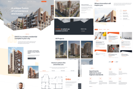 DAXX - Apartment Complex WordPress Theme