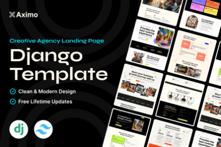 Aximo - Django - Creative Agency Tailwind Template