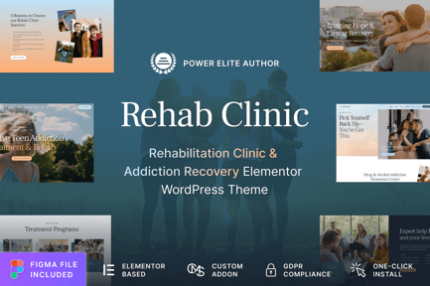 Rehab Clinic - Addiction Recovery WordPress Theme