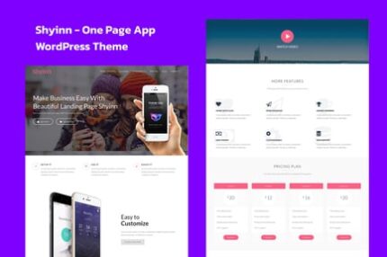 Shyinn - One Page App WordPress Theme