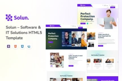 Solun – Software & IT Solutions HTML5 Template