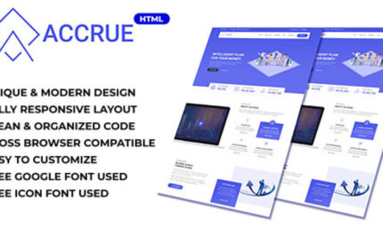 Accrue - Investment Website HTML Templates Website Template