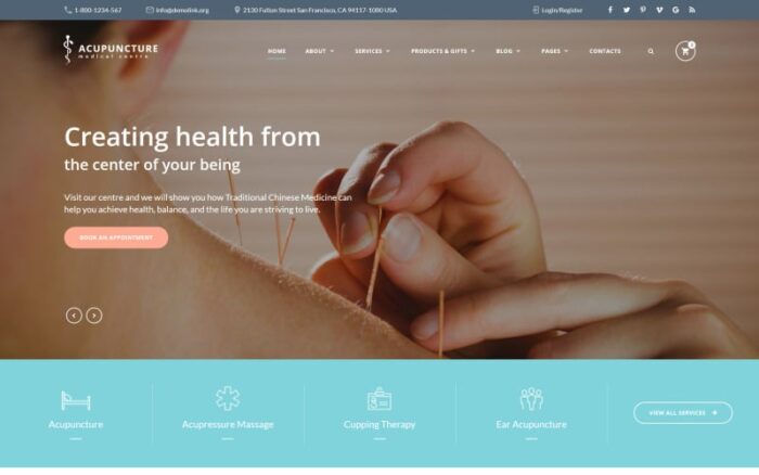 Acupuncture - Alternative Medicine Center Website Template