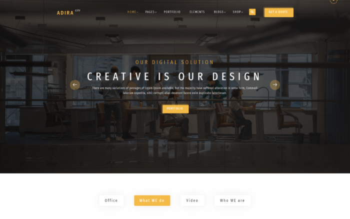 Adira City Architecture & Interior HTML5 Template Website Template