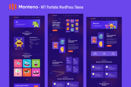 Monteno - NFT Portfolio WordPress Theme