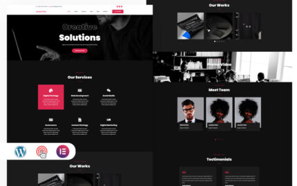 Agenxypro Creative Agency IT Elementor WordPress Theme