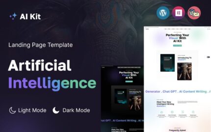 AI Kit - Artificial Intelligence WordPress Landing Page WordPress Theme