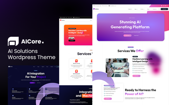 AICore - AI Solutions Wordpress Theme WordPress Theme