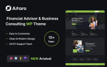 Aitaro – Financial Advisor & Business Consulting WordPress Theme