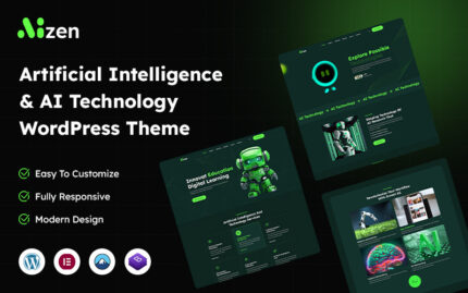 Aizen – Artificial Intelligence & AI Technology WordPress Theme