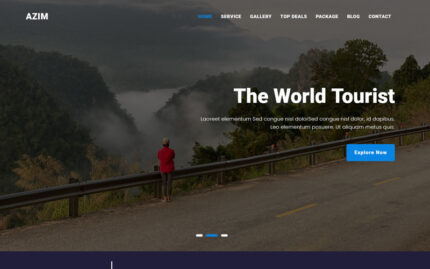 Al-Azim - Tour & Travel Agency Landing Page Template