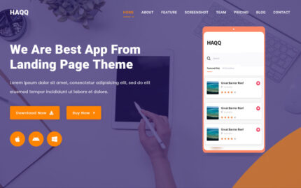 Al-Haqq - App Landing Page Template