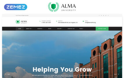 ALMA - University Multipage HTML Website Template